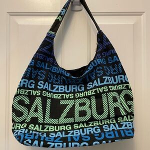 Salzburg Black and Blue Tote Bag